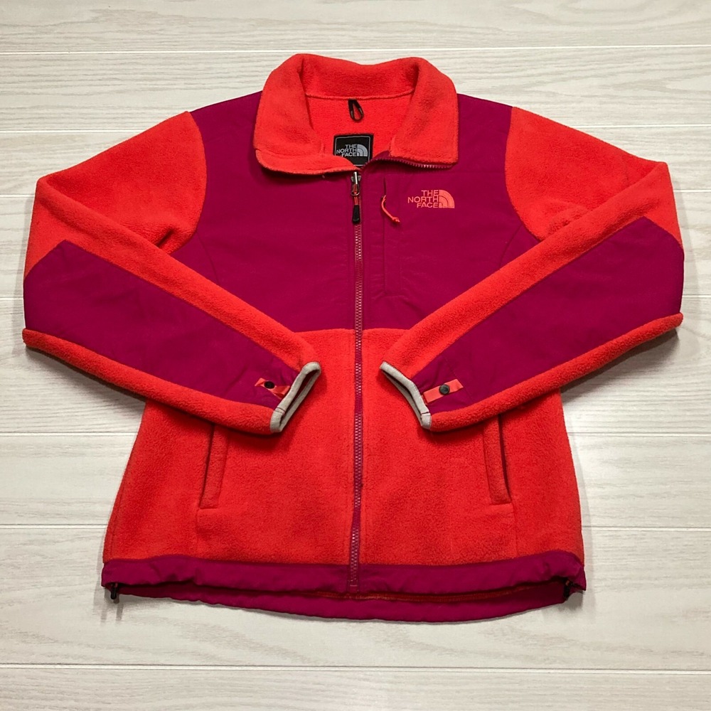 The North Face Women's Denali Polartec Full Zip‎ Fleece Jacket Orange Size Small